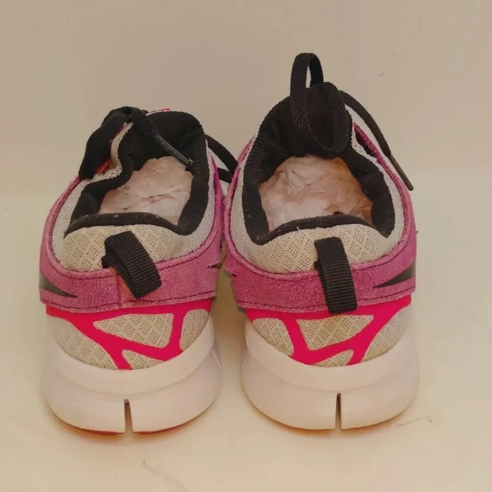 Nike Free Run 2 Girls Pink/Gray Sneakers - Size 6.5 Youth